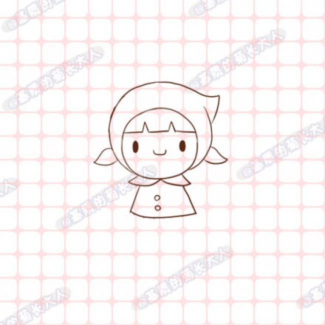 采蘑菇的小姑娘卡通画画法技巧教程_www.youyix.com