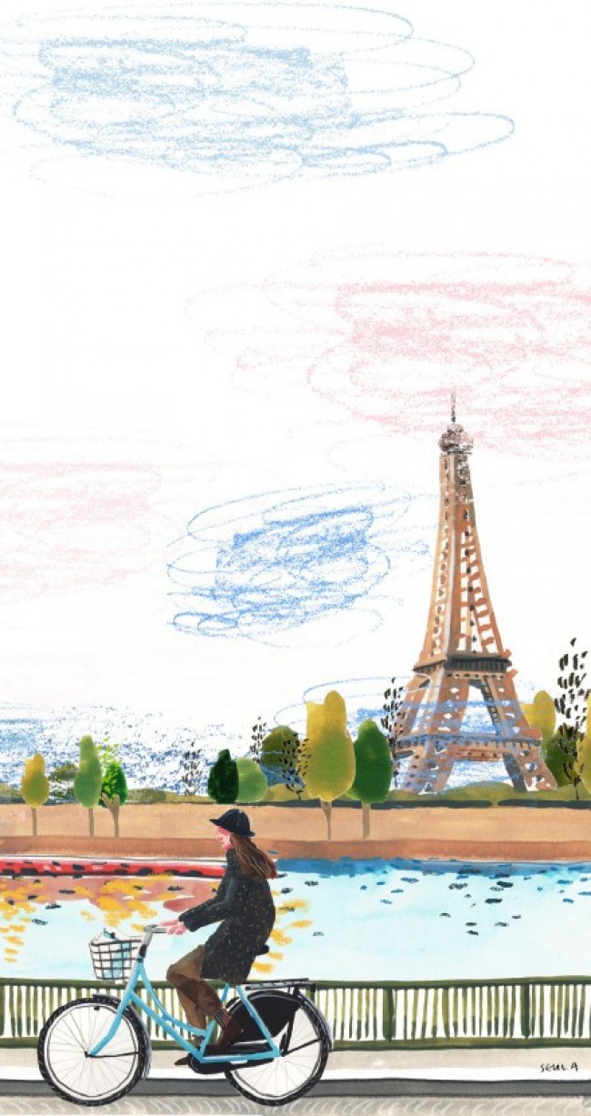 一个人的浪漫和旅行旅行 唯美插画作品 韩国插画师YI SEULA_www.youyix.com