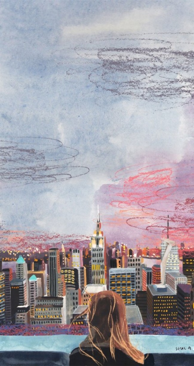 一个人的浪漫和旅行旅行 唯美插画作品 韩国插画师YI SEULA_www.youyix.com