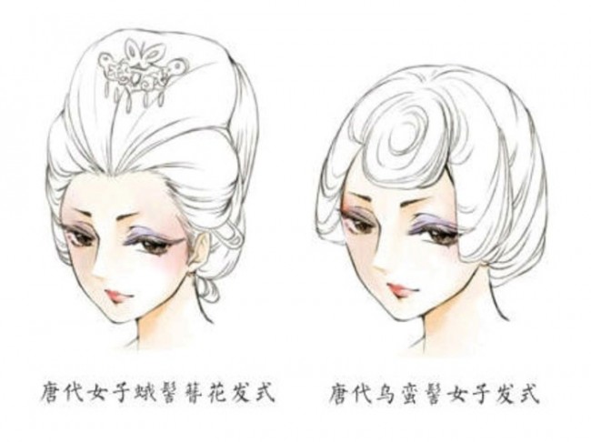 古代各个朝代女性头发发型是怎么样的 卡通画插画怎么画？_www.youyix.com