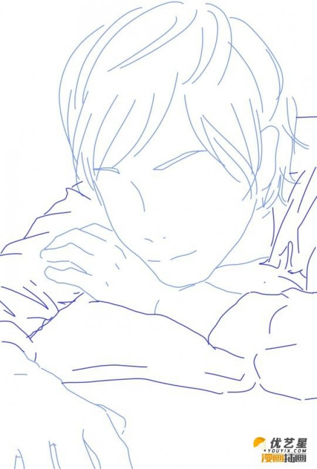 男生女生不同的萌萌哒姿势线稿插画 分男女生动作姿势线稿参考素材_www.youyix.com