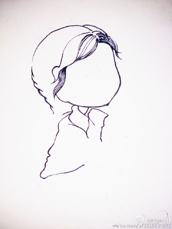 Q版金泰妍简笔画教程图片 洋娃娃金泰妍的卡通画怎么画_www.youyix.com