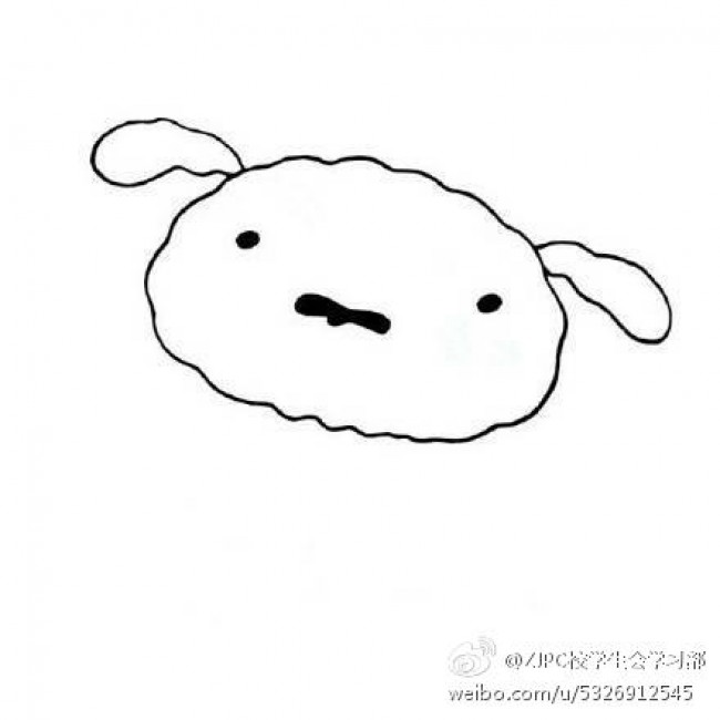 蜡笔小新里的狗狗小白简笔画教程图片 小白的画法 小白怎么画_www.youyix.com