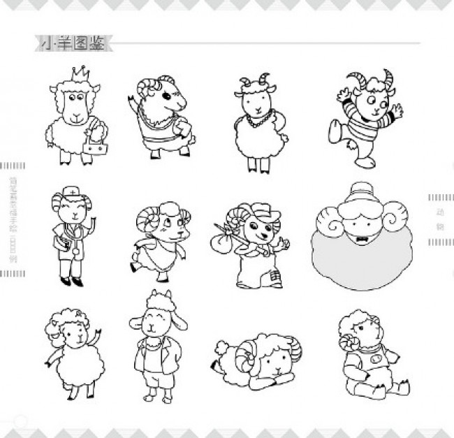 小动物简笔画图例图片合集 猪 鸡 牛 羊 兔子 简笔画怎么画