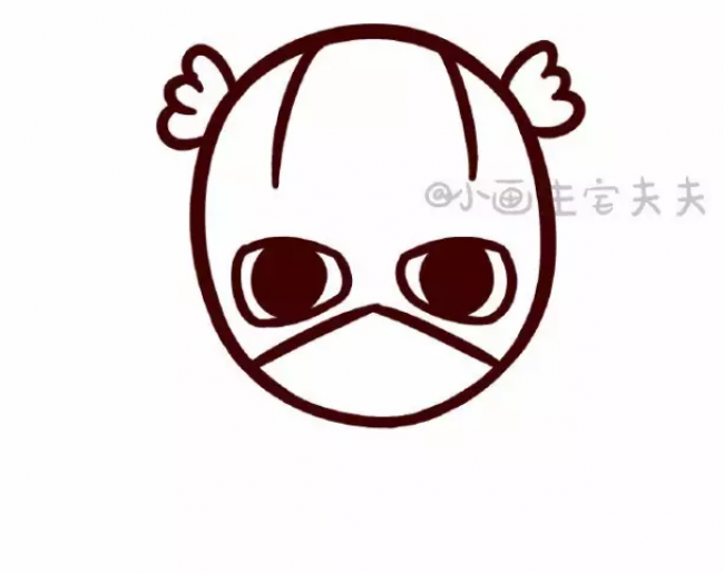 美国队长简笔画画法 卡通简笔画机器人 只需要简单的几步就可以实现_www.youyix.com
