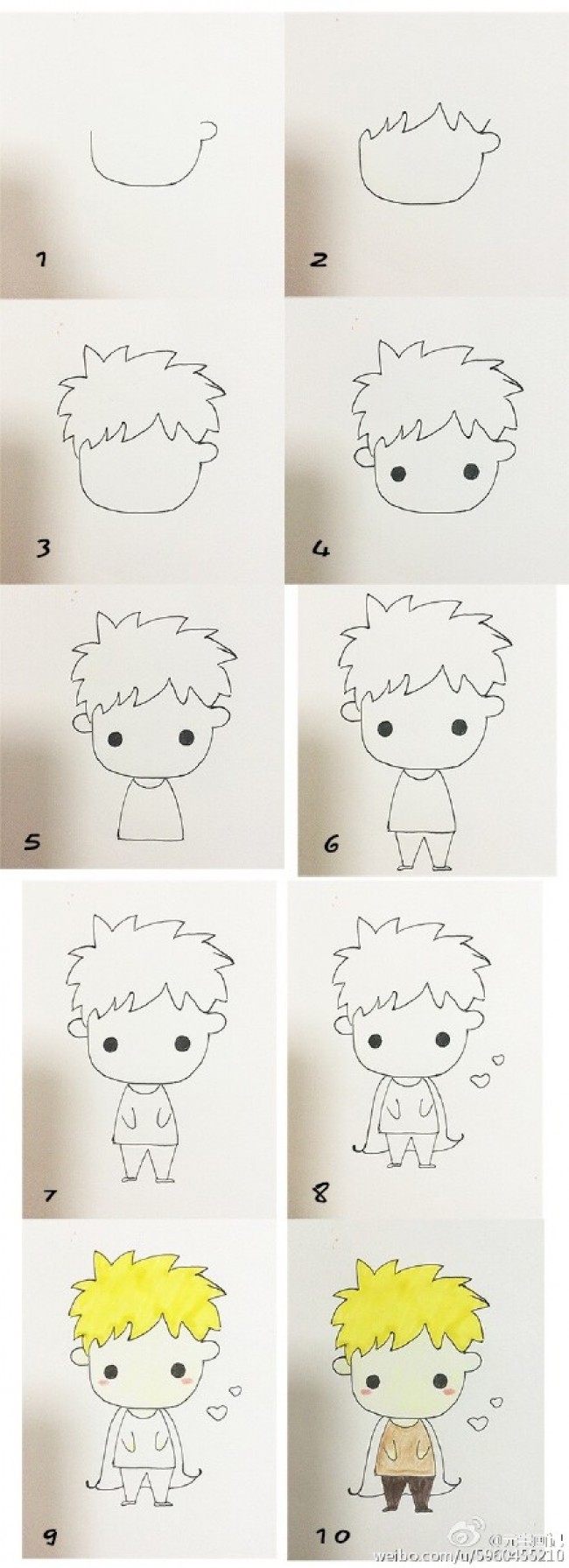 唯美的小王子漫画卡通画画法 小王子简笔画儿童画怎么会 简单的小王子主题漫画_www.youyix.com