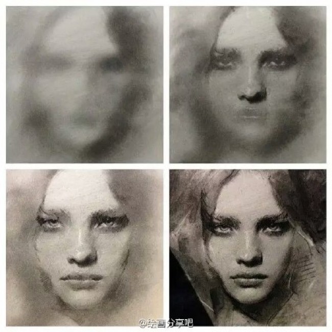  美国画家Casey baugh精美人物素描画作品图片 带步骤过程_www.youyix.com