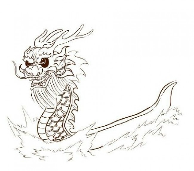 端午节龙舟简笔画画法 龙舟简笔画教程步骤 龙舟怎么画_www.youyix.com