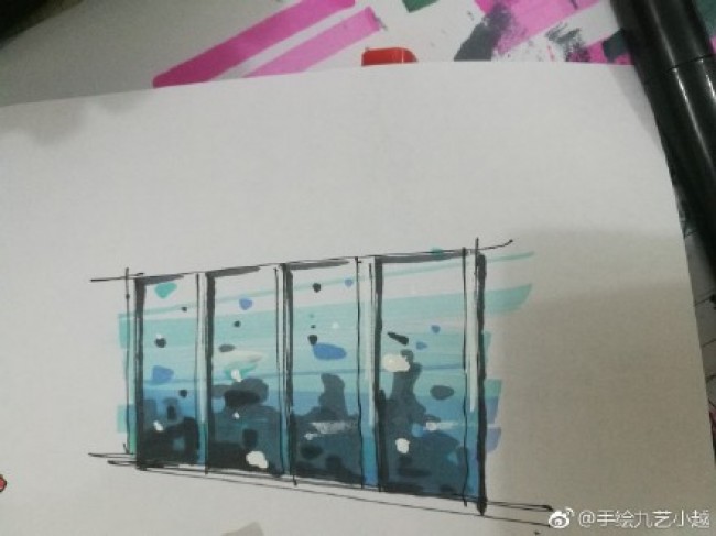 马克笔室内设计手绘画法笔触的运用教程演示图片_www.youyix.com