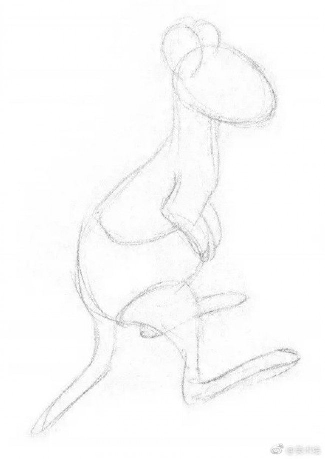 可爱的袋鼠宝宝素描画图片袋鼠素描手绘教程袋鼠的画法