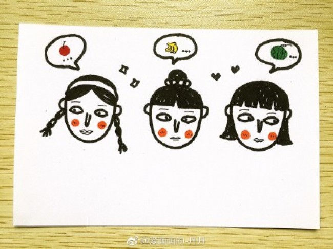 简单的马克笔简笔画手绘图片 新手练习 手账素材图案_www.youyix.com