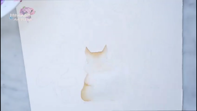 教程/童话故事水彩插画手绘 可爱的小松鼠想什么呢？_www.youyix.com