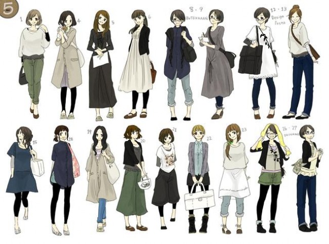 好看的女生衣服画画 好看的女生衣服