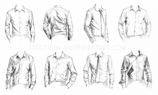 动漫画男生的衣服怎么画 详细讲解很全 男生西装衬衫鞋子的画法_www.youyix.com
