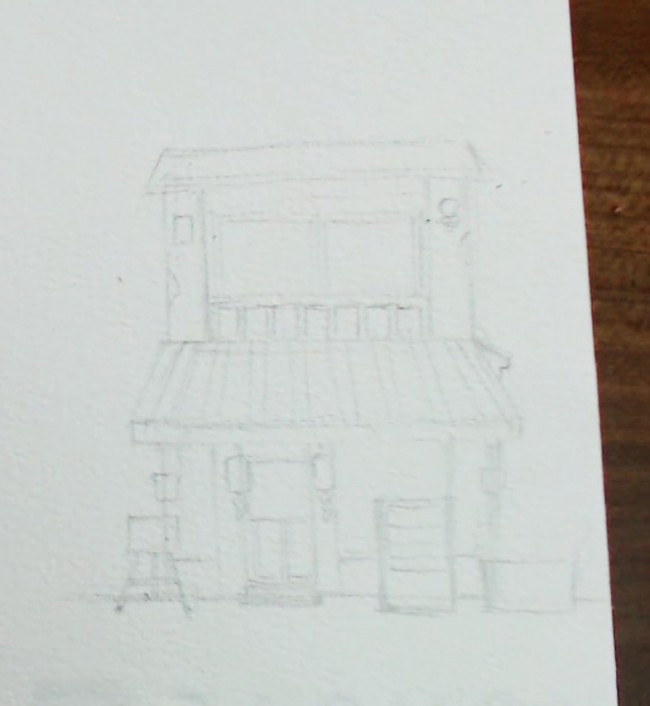 【小房子水彩小插画】简单可爱的水彩插画小房子手绘教程_www.youyix.com