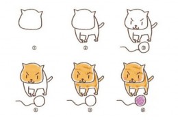 14款很简单的小动物卡通画绘画教程 小动物简笔画合集