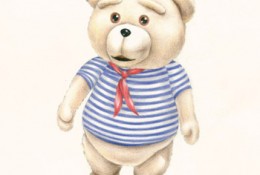可爱的泰迪熊彩铅绘画教程 泰迪熊怎么画的画法讲解