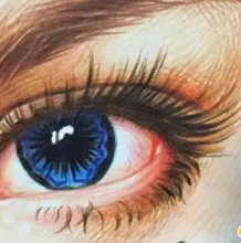 教你如何画眼睛 眼睛的写实彩铅画 眼睛手绘插画教程