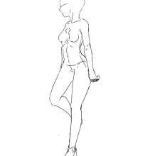 人体动作姿势分解教程 常见各角度展示 不同的人体姿势插画素材