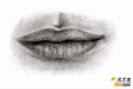 细致的好看的嘴唇素描怎么绘画 带线稿的简易的六个步骤嘴唇素材教程