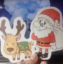 可爱的圣诞老人简笔画 儿童喜欢的卡通人物教程 圣诞老人大礼包简笔画
