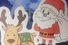 可爱的圣诞老人简笔画 儿童喜欢的卡通人物教程 圣诞老人大礼包简笔画