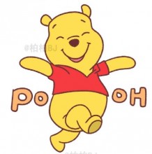 动画卡通维尼熊简笔画 儿童动物插画小熊学习教程 爱吃蜂蜜的可爱胖熊