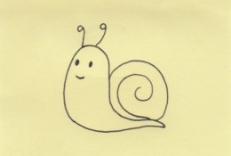 可爱的蜗牛怎么画 简笔画蜗牛的画法 简单的蜗牛卡通画画法
