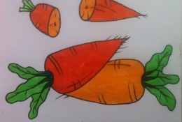 胡萝卜怎么画？胡萝卜简笔画儿童卡通画手绘教程图解
