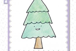 松树简笔画 松树的画法 松树卡通画儿童画手绘教程 松树怎么画