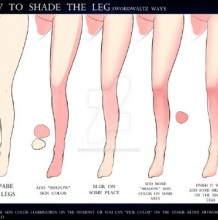 腿怎么画 人物腿部漫画插画图片 各种姿势结构和上色步骤技巧展示