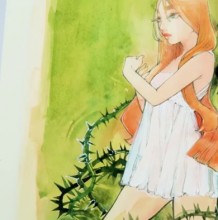 【水彩人物插画】清新唯美的女生水彩插画风手绘教程 有意境的女生插画画法