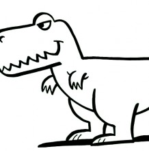 恐龙怎么画 恐龙简笔画画法 儿童画恐龙教程图片